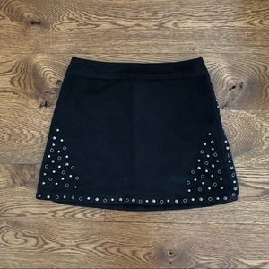 Abercrombie Black Suede Skirt